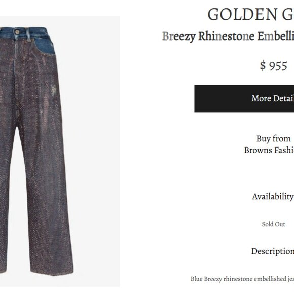 Golden Goose Embellished High Rise Jeans - Picture 10 of 10